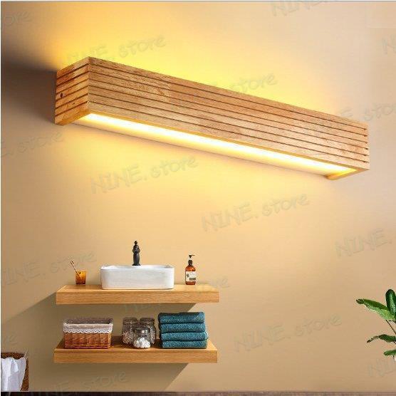 ミラーランプ 化粧台 壁掛けライト 55cm Lサイズ LED照明 長方形 北欧 洗面鏡 ブラケットライト ウォールライト 洗面所 室内灯 工事必要_2