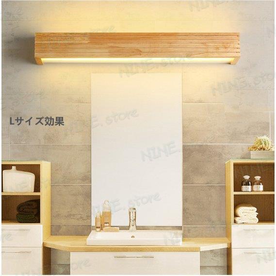 ミラーランプ 化粧台 壁掛けライト 55cm Lサイズ LED照明 長方形 北欧 洗面鏡 ブラケットライト ウォールライト 洗面所 室内灯 工事必要_3