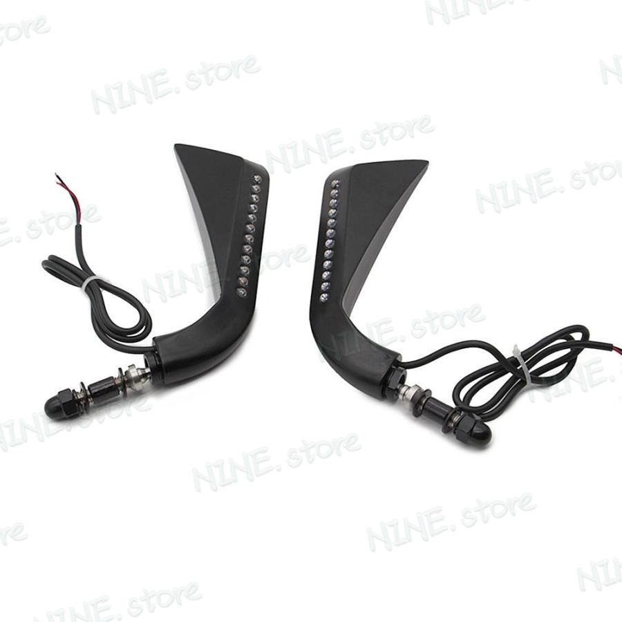 ハーレー スポーツスター XL1200 XL883 Led ウインカー付 8mm モーターサイクル バックミラー_3