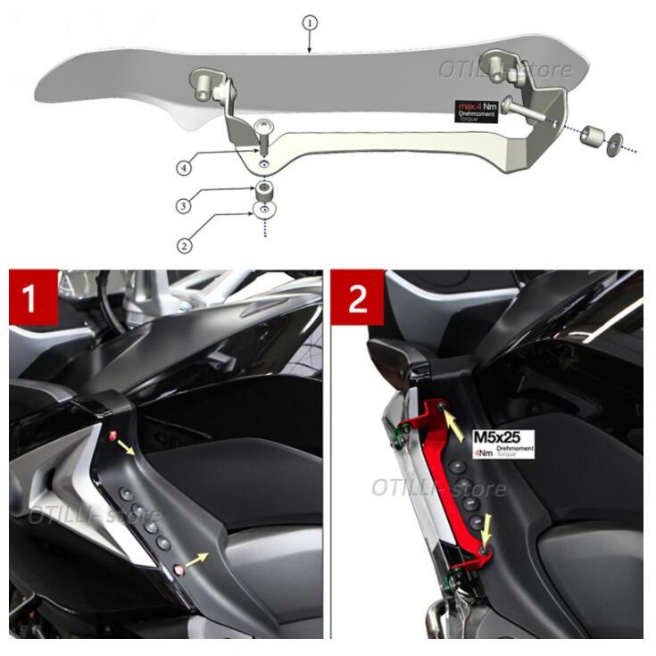 Bmw K1600B K1600GTL 2017-2021 フットプロテクター ウィンドデフレクター シールドの画像