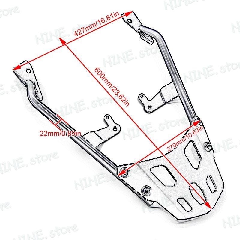 HONDA ホンダ X-ADV 750 2021 2022 2023年 後押し 球歴 ラゲッジラック カーゴシェルフ いの一番入れもの 物の具ボックス席 鉤括弧