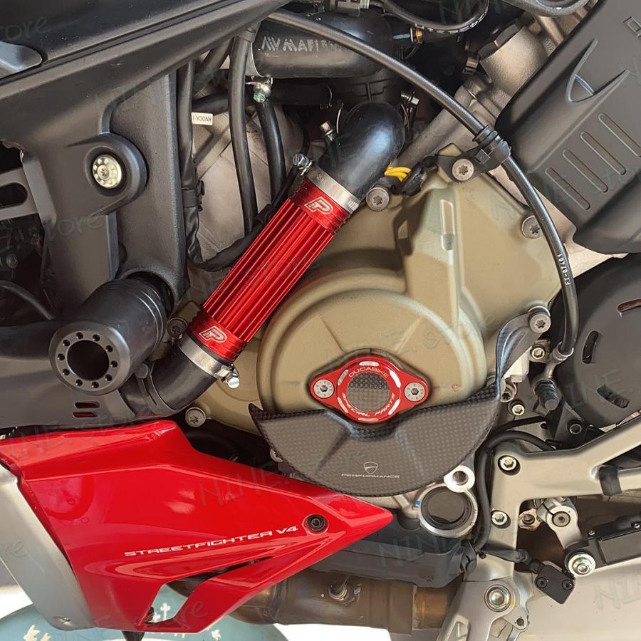 Ducati ドゥカティ パニガーレ V4S V4R 2018-2021 カーボンファイバー エンジンカバー 保護_5