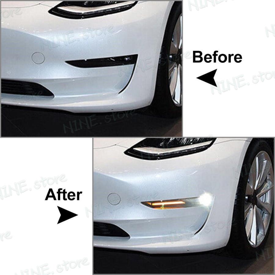 Tesla テスラ モデル3/Y フォグランプ ランニングライト プラスチック_1