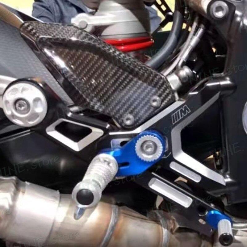 BMW S1000RR 2019-2022 カーボンファイバー フットレスト ブレーキギア 保護キット アクセサリー_6