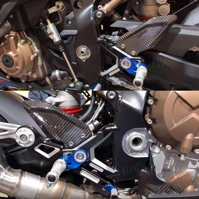 BMW S1000RR 2019-2022 カーボンファイバー フットレスト ブレーキギア 保護キット アクセサリー_7