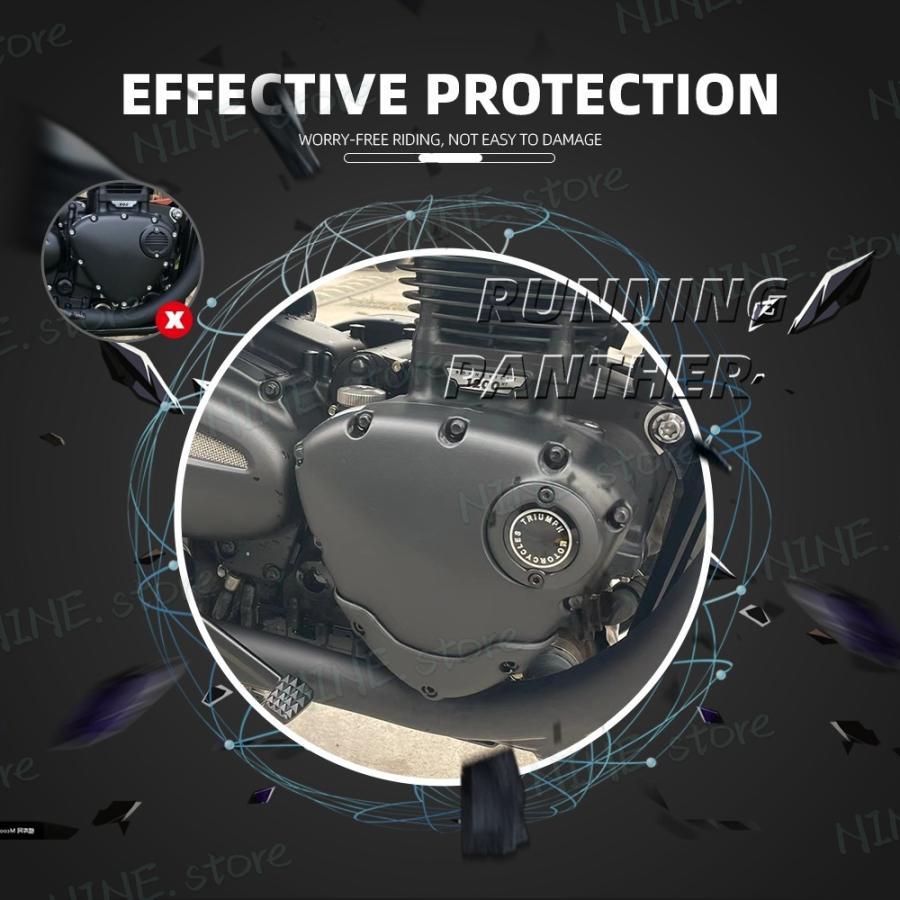 TRIUMPH トライアンフ ボンネビル T100 ストリートツイン スラクストン1200 エンジンプロテクターカバー_4