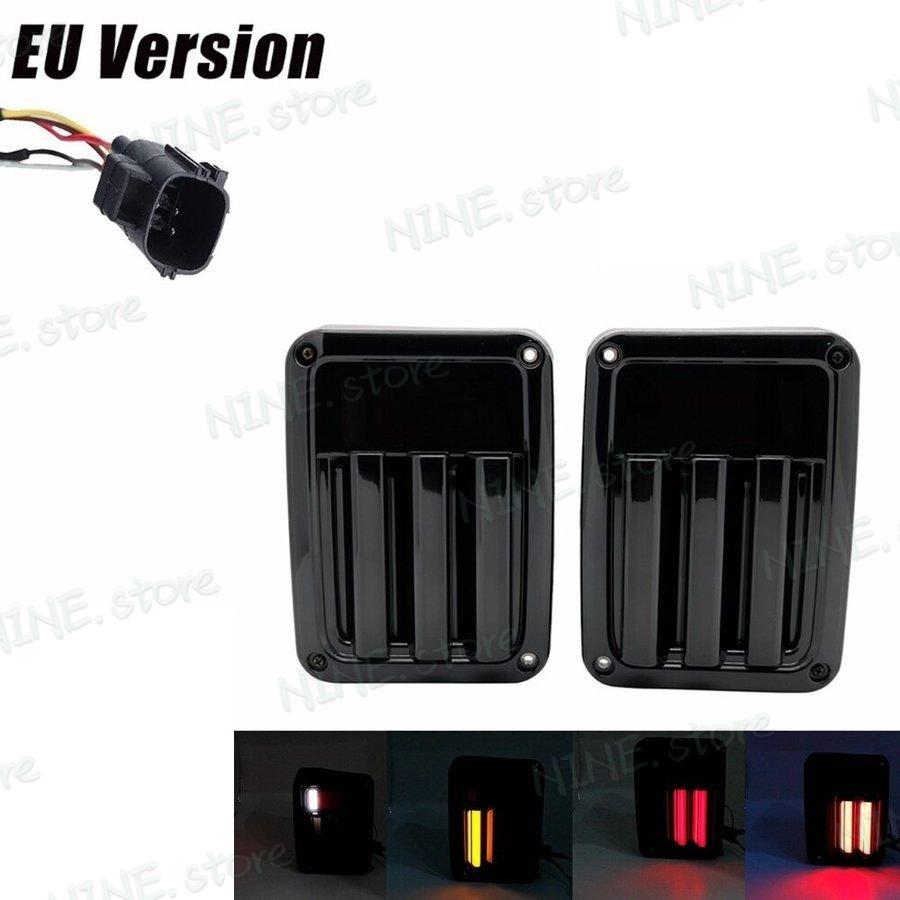 ジープ　JK　ラングラー用　LED　テールライト　テールランプ　スモーク_1