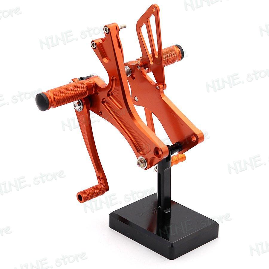 Dk リアフットレスト フットペグ ペグ リア セット 2011-2017 125 200 390 RC250 RC390 レーシング 調整可能 rearset_2