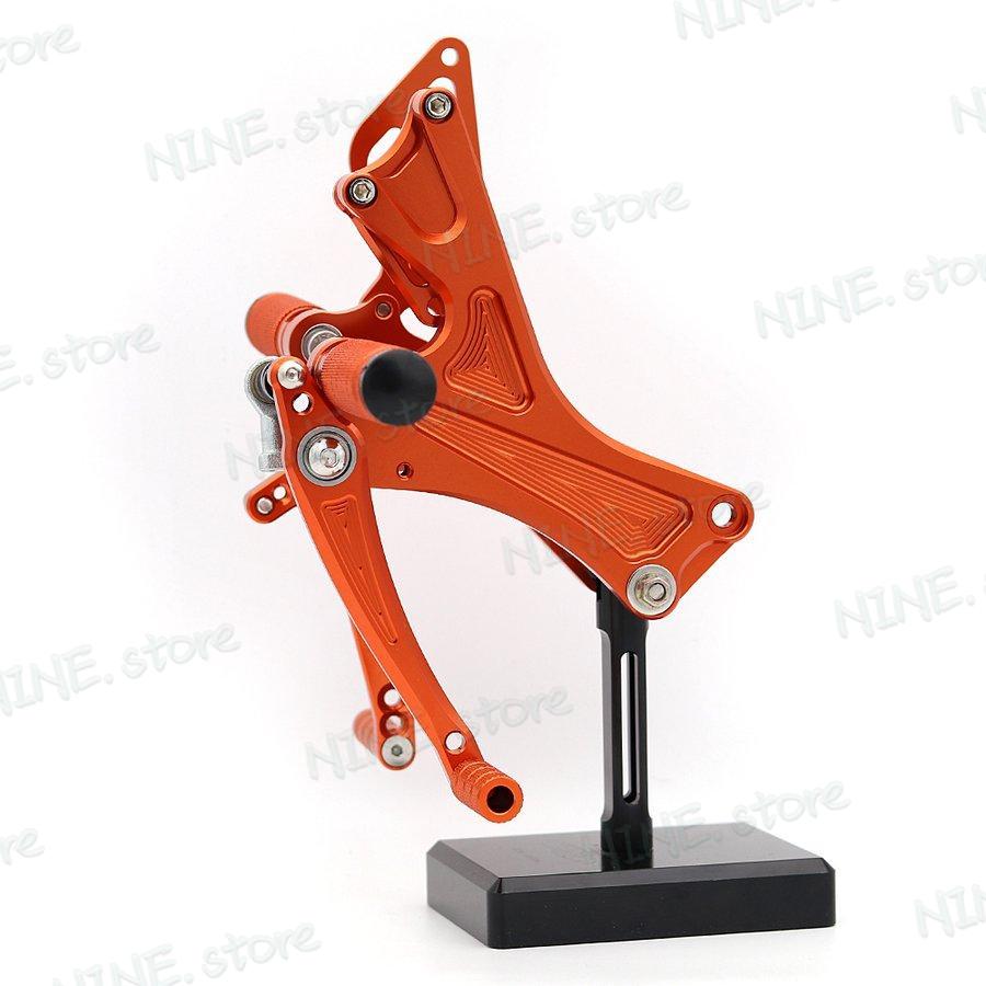 Dk リアフットレスト フットペグ ペグ リア セット 2011-2017 125 200 390 RC250 RC390 レーシング 調整可能 rearset_3