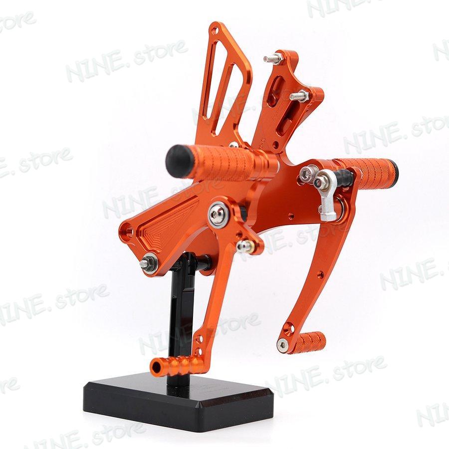 Dk リアフットレスト フットペグ ペグ リア セット 2011-2017 125 200 390 RC250 RC390 レーシング 調整可能 rearset_4