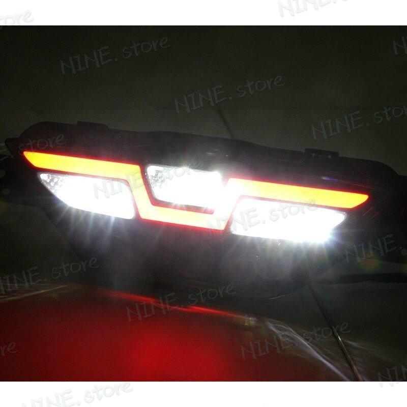 車の点滅車DRL LEDデイタイムランニングライトデイライトトヨタC-HR CHR 2016 - White and Yellow_4