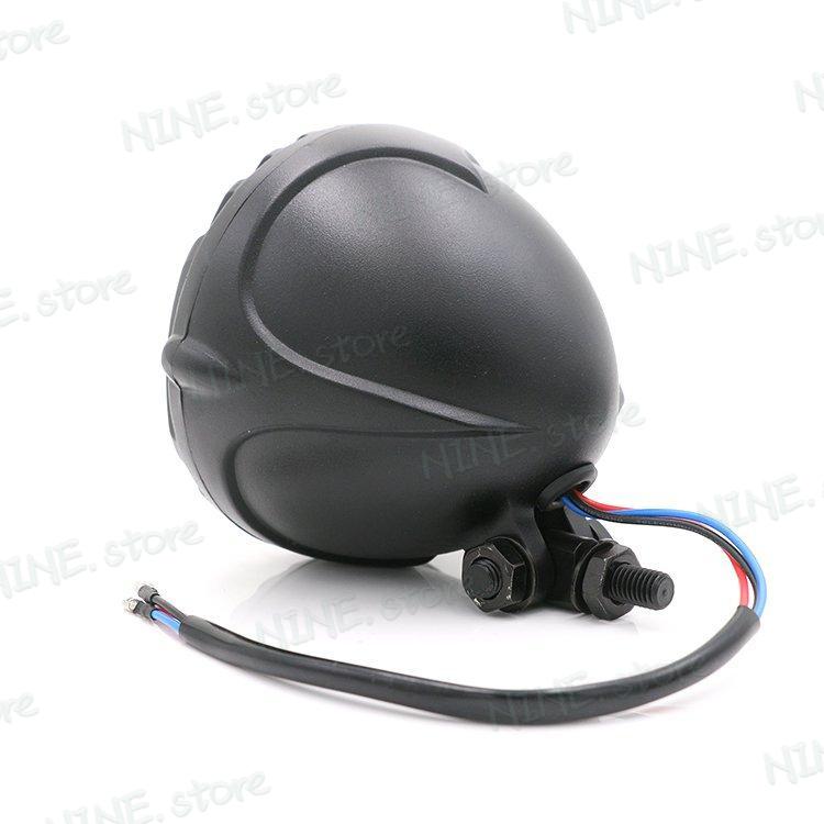 ヘッドライト ヘッドランプ オートバイ レトロ フィン グリル 黒 クローム 5 ハーレー ホンダ ヤマハ スズキ XS650 浮き チョッパー MOOREAXE
