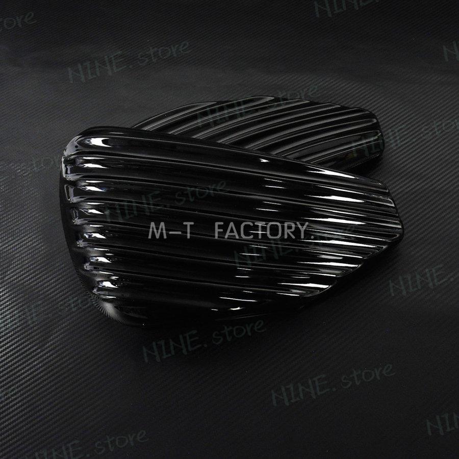 サイドバッテリーカバーガード フェアリング グロスブラック ハーレー スポーツスター 2004-2013 XL 1200 883 40 48 ナイトスター_3