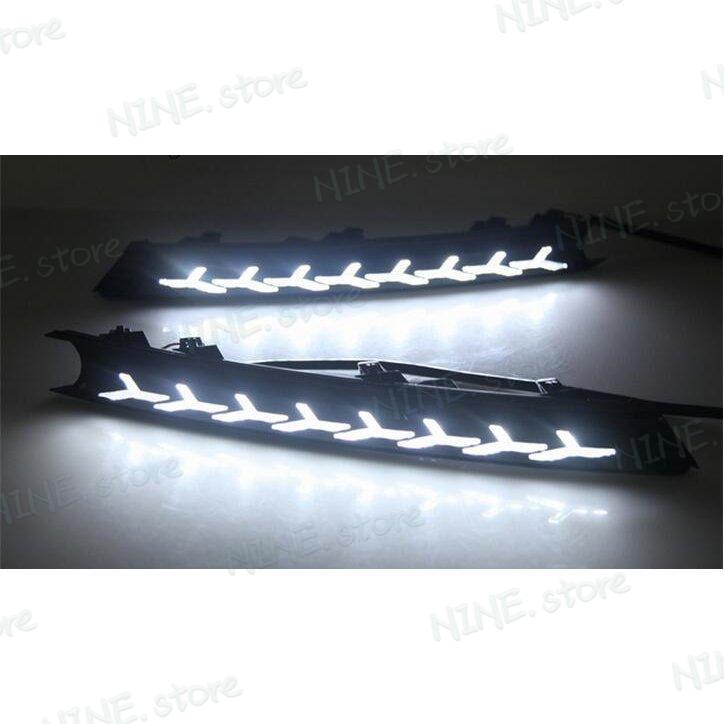 フォグランプ デイタイム LED 駈けっくらともし火 ABS+LED CAHOTOPINCN 黄味がかった マツダ CX-5 cx 5 2017 2018 12v drl 2 個
