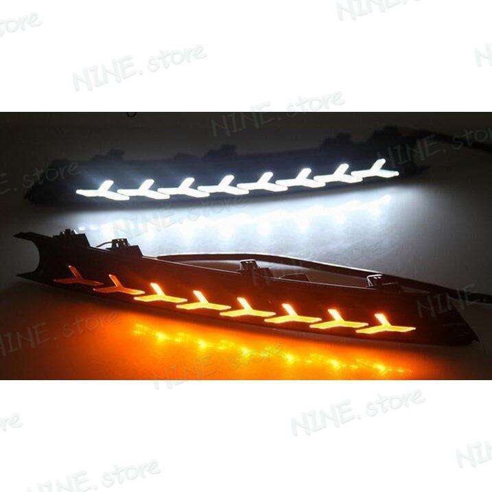 フォグランプ デイタイム LED 駈けっくらともし火 ABS+LED CAHOTOPINCN 黄味がかった マツダ CX-5 cx 5 2017 2018 12v drl 2 個