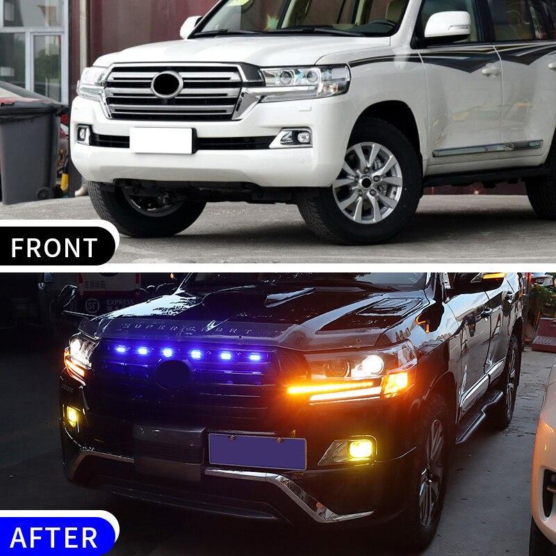 トヨタ ランドクルーザー LC200 LEDライト フロントグリル グリルライト 装飾 LED フロンライト 外装パーツ_2