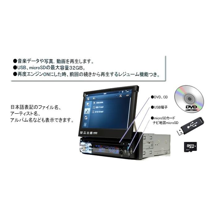2025年版 1DINインダッシュナビ 7インチタッチパネルDVD