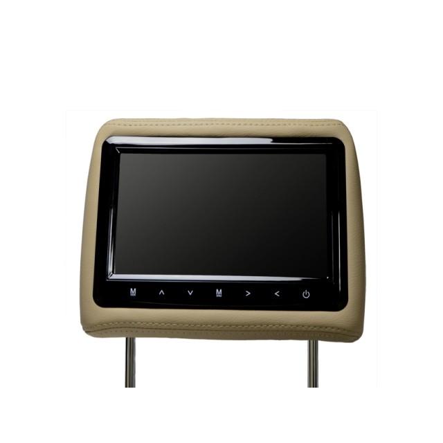 ９インチヘッドレストモニター左右セット　ベージュ | 