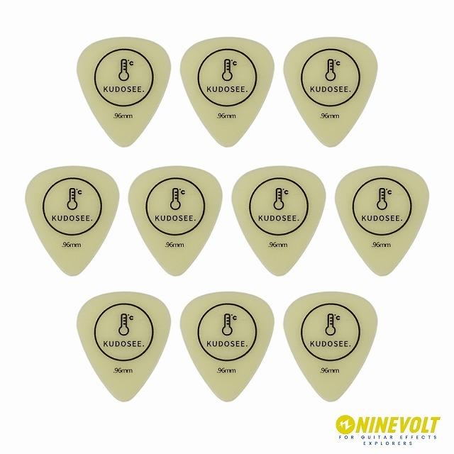 9℃ オリジナルピック 0.96mm 蓄光タイプ 10枚入り / アメリカ製 ギター