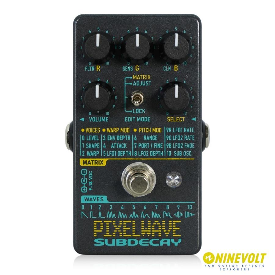 Subdecay　PixelWave Phase Distortion Synthesizer　/ ギターシンセ エフェクター｜ninevolt-y