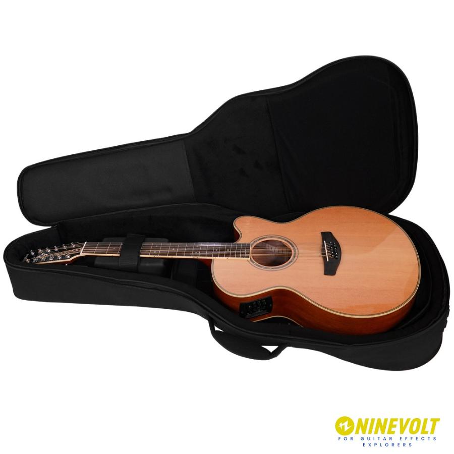 Kavaborg　Premium Gig Bag for Acoustic Guitar 機能的なアコギ用ギグバッグ　/ ギターケース セミハードケース リュックタイプ アコギ エレアコ｜ninevolt-y｜04