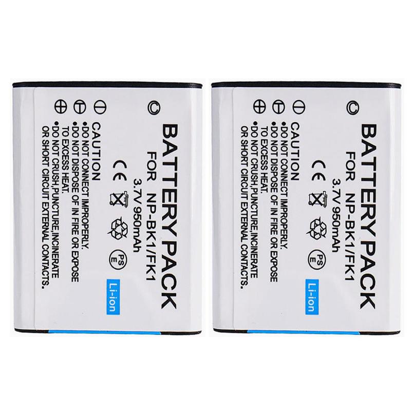 SONY NNP-BK1 互換バッテリー 2個セット カメラ用バッテリー　Sony DSC-W190 180 370 S750 780 850 950 980 NPBK1対応 |  | 01