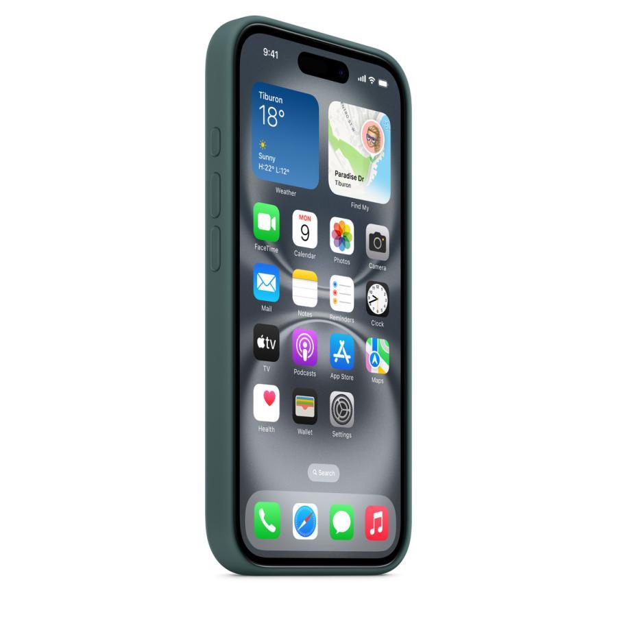 MagSafe対応 iPhone 16 シリコーンケース - レイクグリーン MYY83FE/A