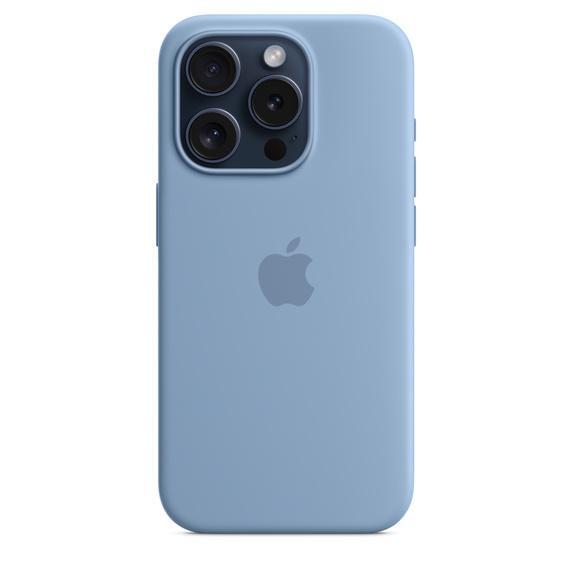 iPhone 15 Pro シリコーンケース - ウインターブルー MagSafe対応
