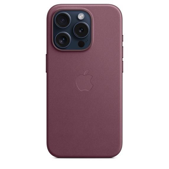 新品 Apple純正 iPhone 15 ファインウーブンケース マルベリー iPhone 15 Pro ファインウーブンケース - マルベリー MagSafe対応