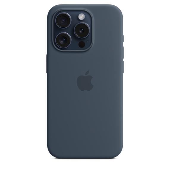 iPhone 15 Pro シリコーンケース - ストームブルー MagSafe対応