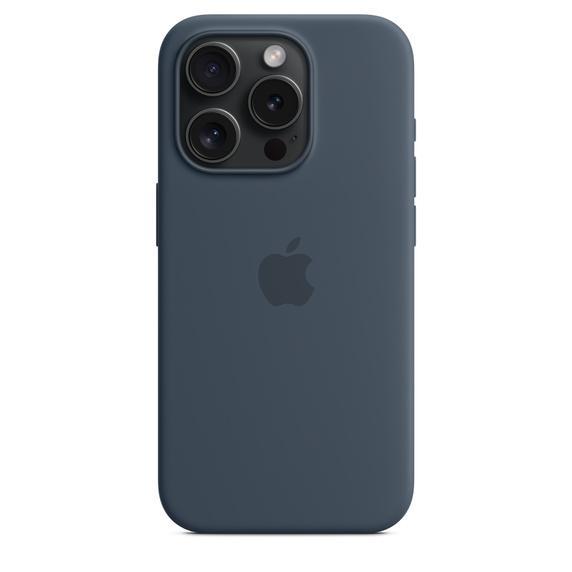 iPhone 15 Pro シリコーンケース - ストームブルー MagSafe対応