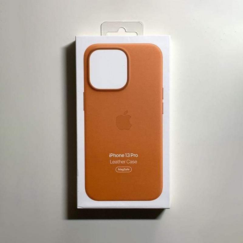 MagSafe対応 iPhone 13 Pro レザーケース・ゴールデンブラウン 新品