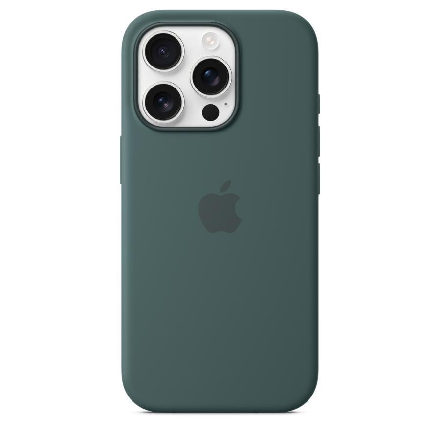 MagSafe対応 iPhone 16 Pro シリコーンケース - レイクグリーン