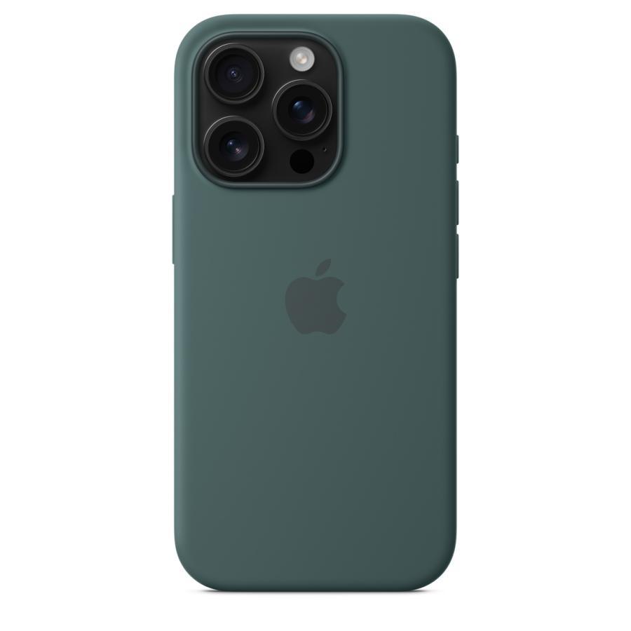 MagSafe対応 iPhone 16 Pro シリコーンケース - レイクグリーン