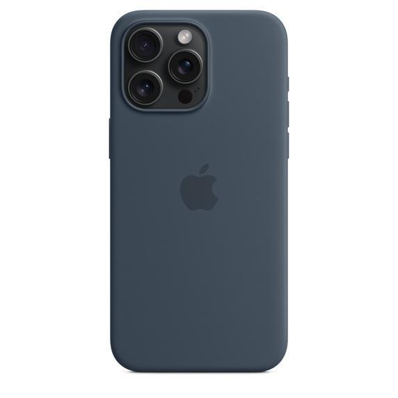 iPhone 15 Pro Max シリコーンケース - ストームブルー MagSafe対応