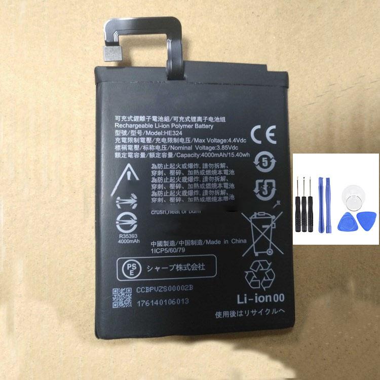 純正同等品  新品 Sharp  HE324 適用する  携帯スマートフォン修理交換内蔵バッテリー電池パック工具付き | 