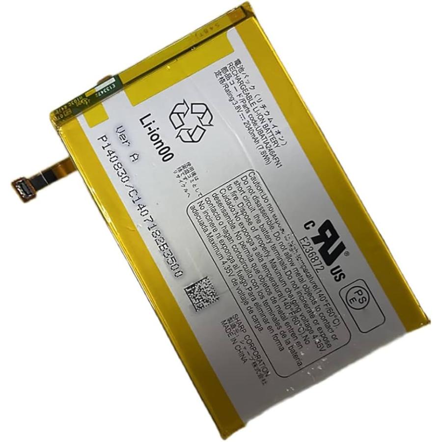 純正同等品 新品 Sharp UBATIA246AFN1  適用する Crystal 306SH 携帯スマートフォン 修理交換内蔵バッテリー 電池パック 工具付き | 