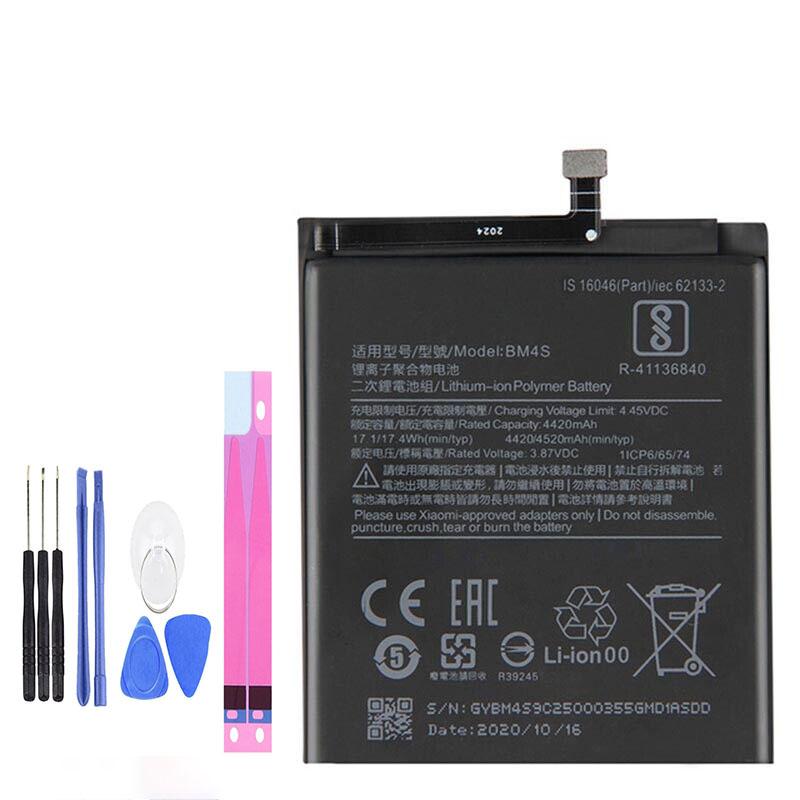 純正同等新品 Xiaomi BM4S バッテリー Redmi 10X 5G 10X Pro 5G M2004J7BC 携帯電話のバッテリー 電池パック交換 内蔵battery 両面テープ 修理工具付き | 