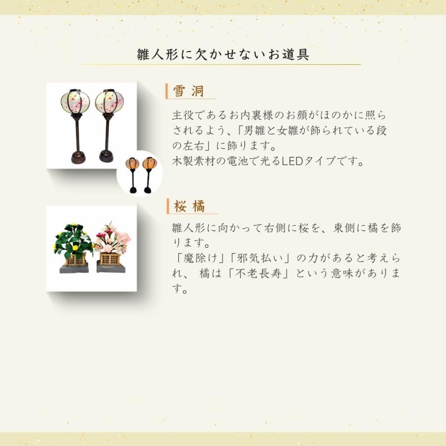 雛人形 ひな人形 名前木札 平台飾り 飾り方 コンパクト 親王飾り 焼桐 木製 京十二番 初節句 おしゃれ お雛様 お祝い ひなまつり 女の子 間口60cm 1201_8
