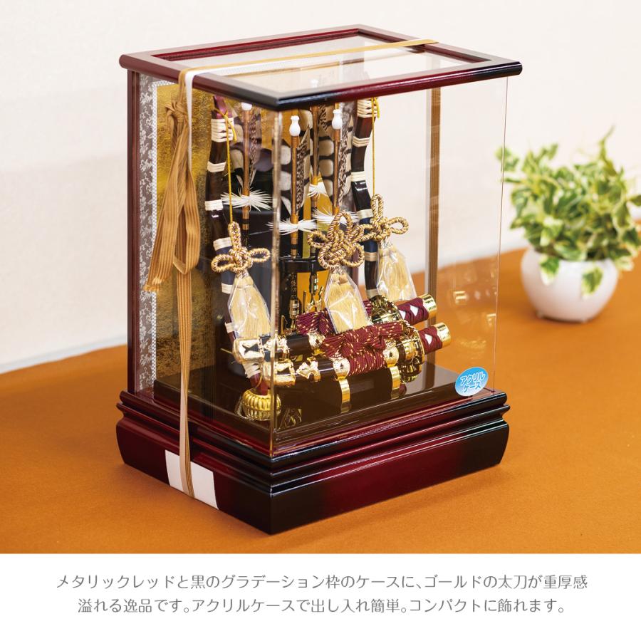 破魔弓 コンパクト おしゃれ 飾り方 ケース飾り 名前木札 アクリル