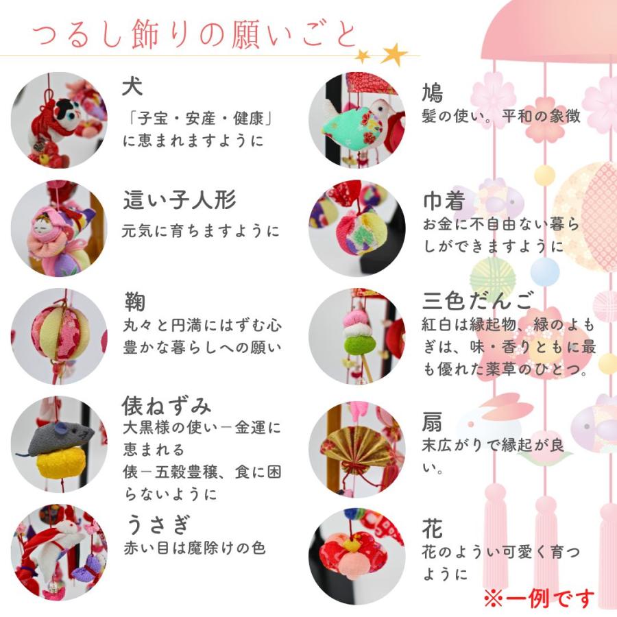つるし雛 つるし飾り ひなまつり 名前木札 雛人形 吊るし雛 豆姫