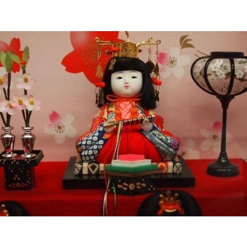 平安豊久　雛人形 ひな人形　友禅舞桜十五人 可愛いお顔で勢ぞろい ケース入り_2