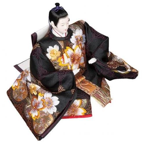 ひな人形三段飾り「桃香」刺繍がとても美しい高級感漂う三段飾り雛人形です_1