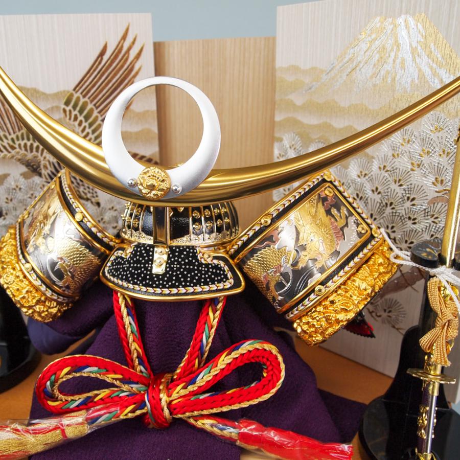 五月人形 久月製 松鷹富士 上杉兜（収納タイプ兜飾り） : 人形結納の 