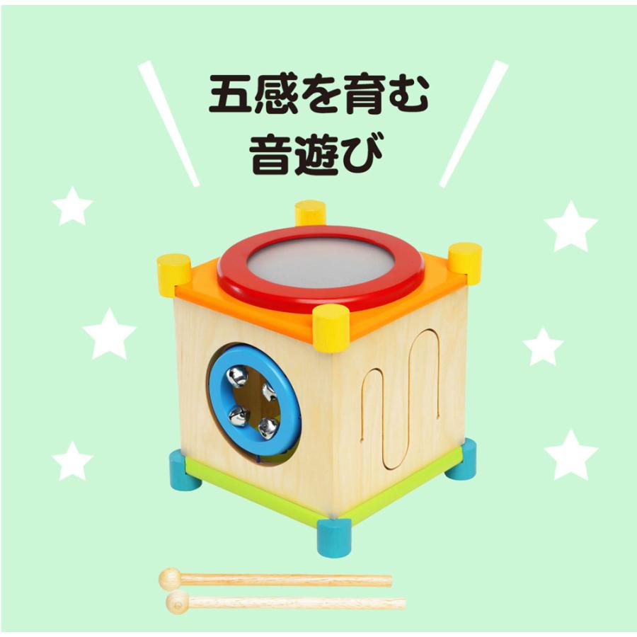 メロディキューブ 知育玩具 エデュテ 木製 おもちゃ 楽器 音楽 鉄琴