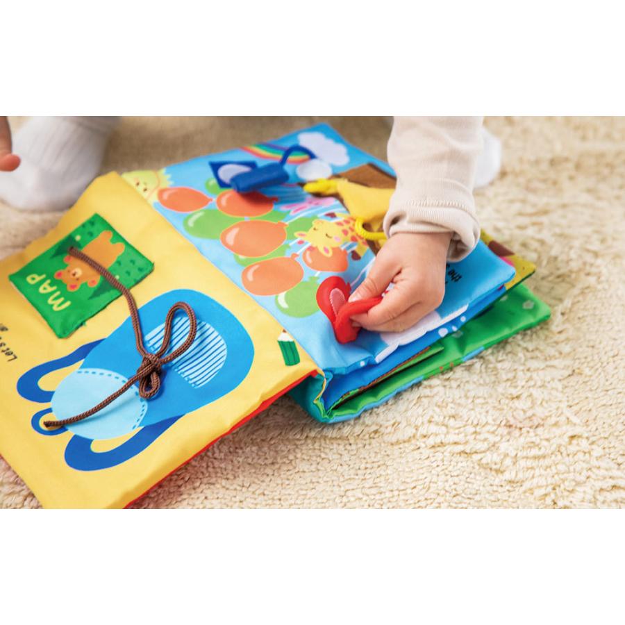 絵本と知育玩具のセット 知育玩具 エドインター 布製 洗濯可 絵本 おもちゃ 赤ちゃん 知育 教育