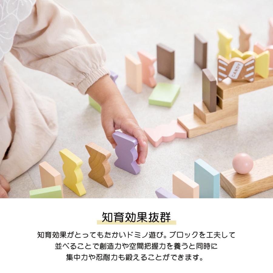 知育玩具 エドインター 木製 ドミノ 積み木 おもちゃ 赤ちゃん ベビー