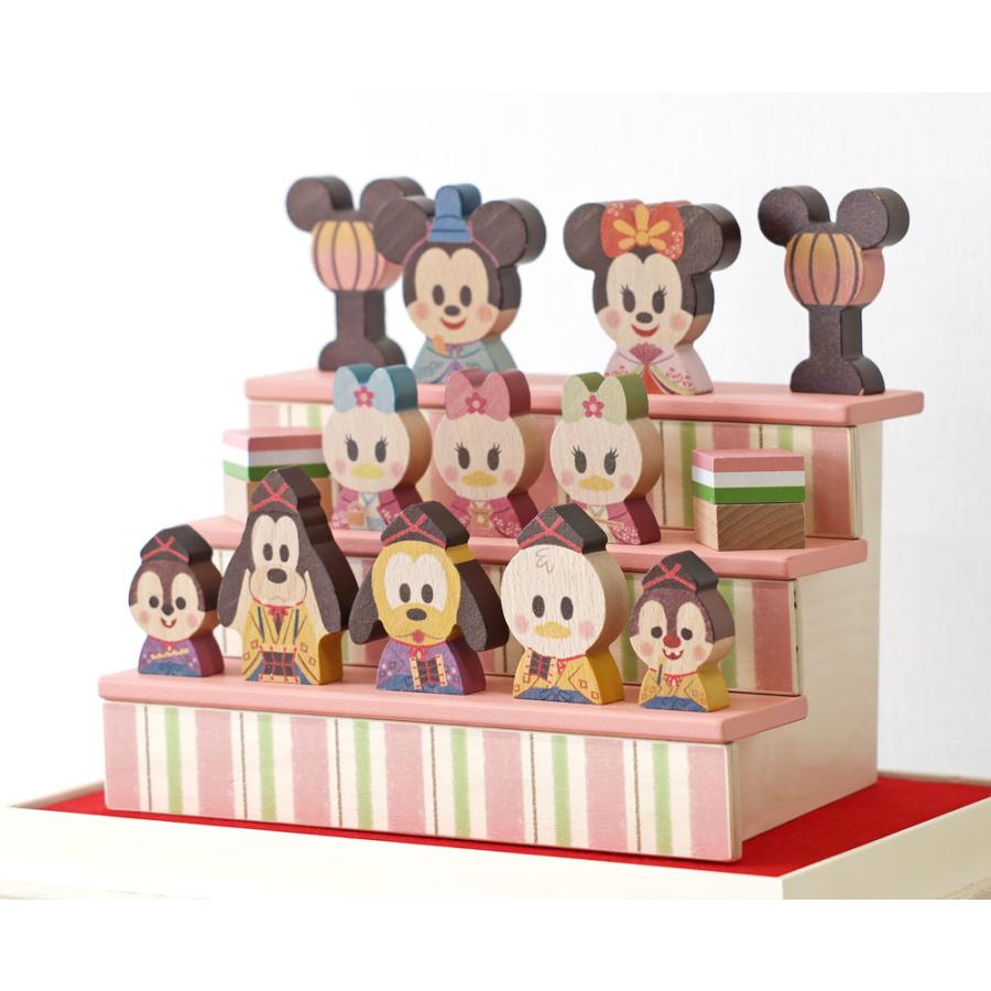 Disney 木製 雛人形 コンパクト ケース飾り おしゃれ かわいい インテリア premo 木製ケース飾り お雛様 雛 おひなさま 【2025年度新作】_4