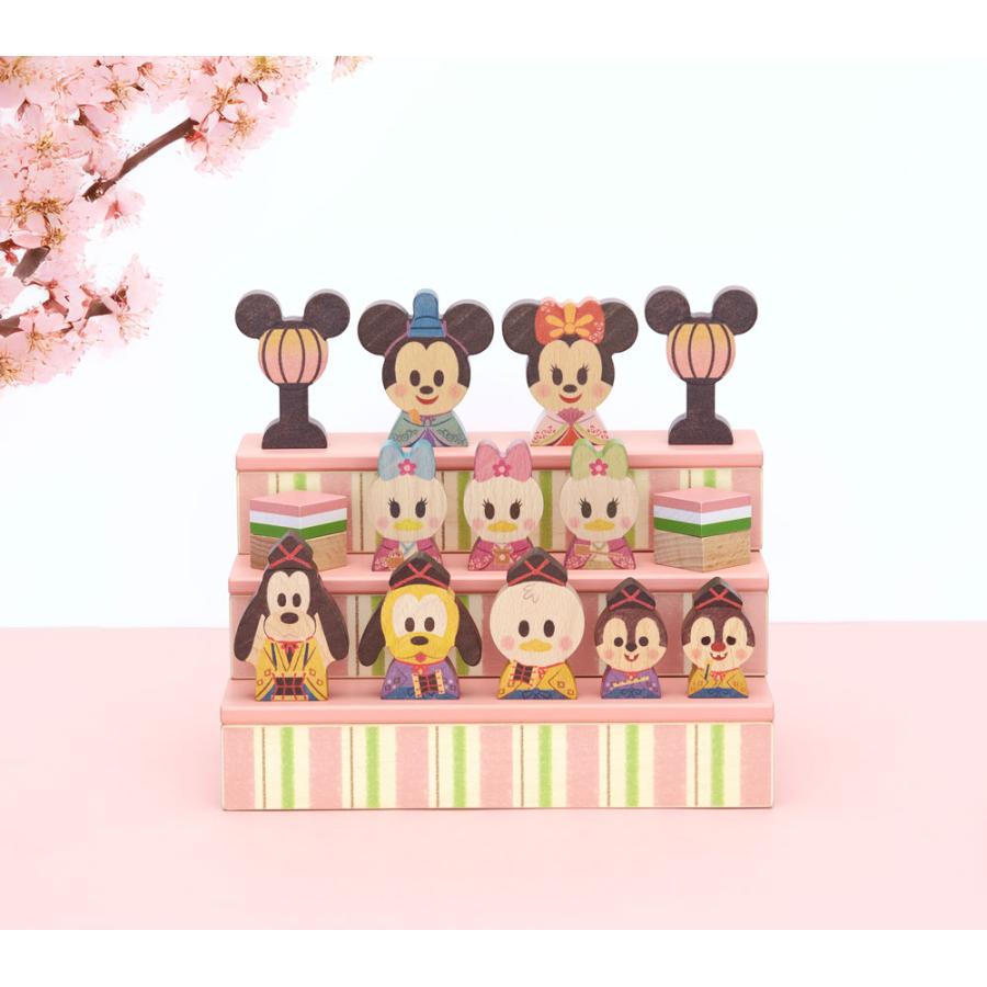 Disney 木製 雛人形 コンパクト ケース飾り おしゃれ かわいい インテリア premo 木製ケース飾り お雛様 雛 おひなさま 【2025年度新作】_8