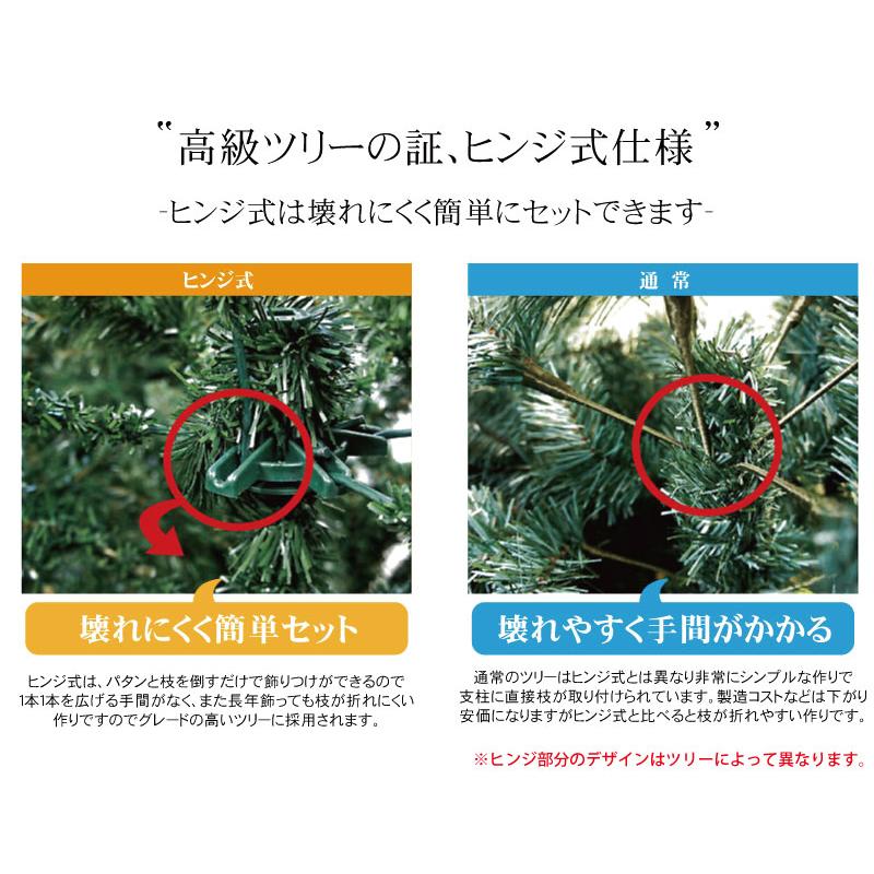 クリスマスツリー 240cm おしゃれ 北欧 高級 オーナメントセット LED付き ツリー ヌードツリー EurPot アニマルセット L_7